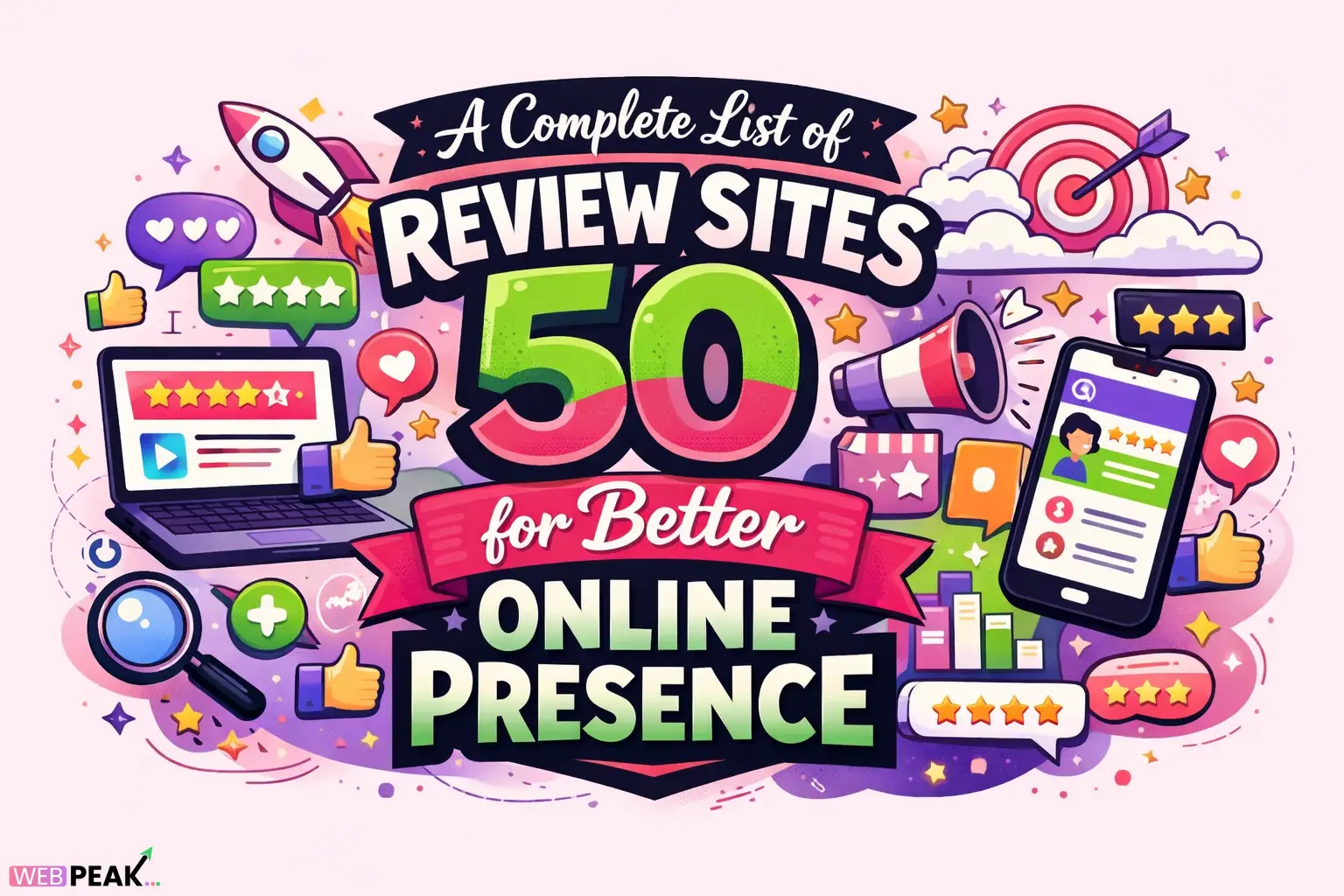 A Complete List of 50 Review Sites for Better Online Presence in 2026