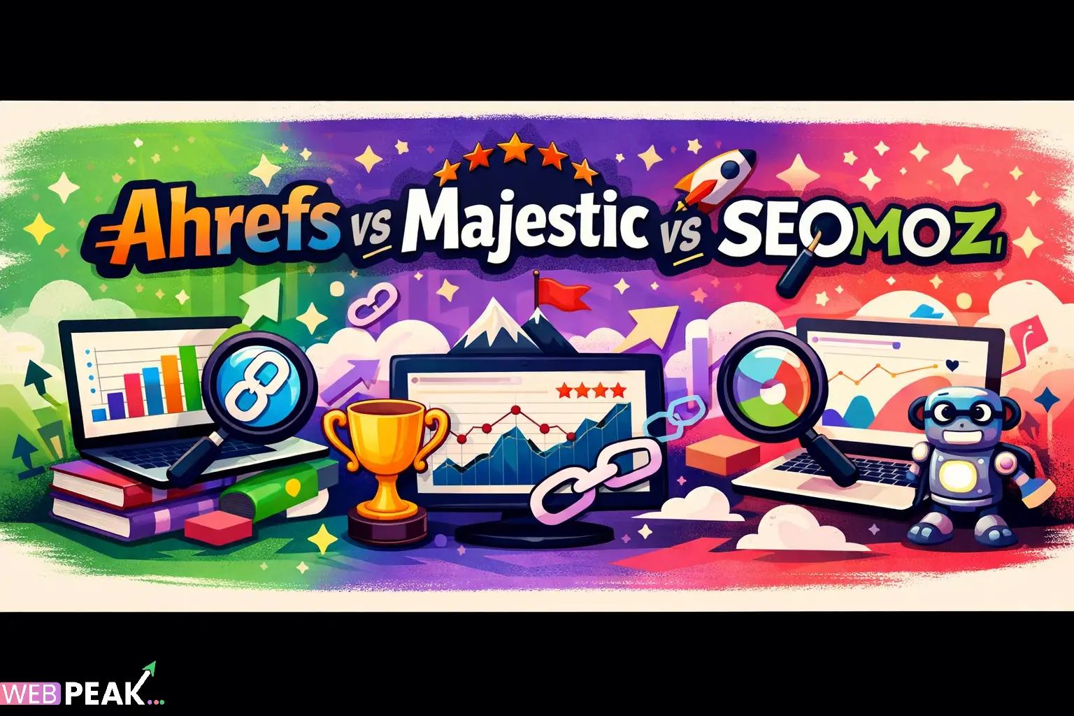 Ahrefs vs Majestic vs Seomoz