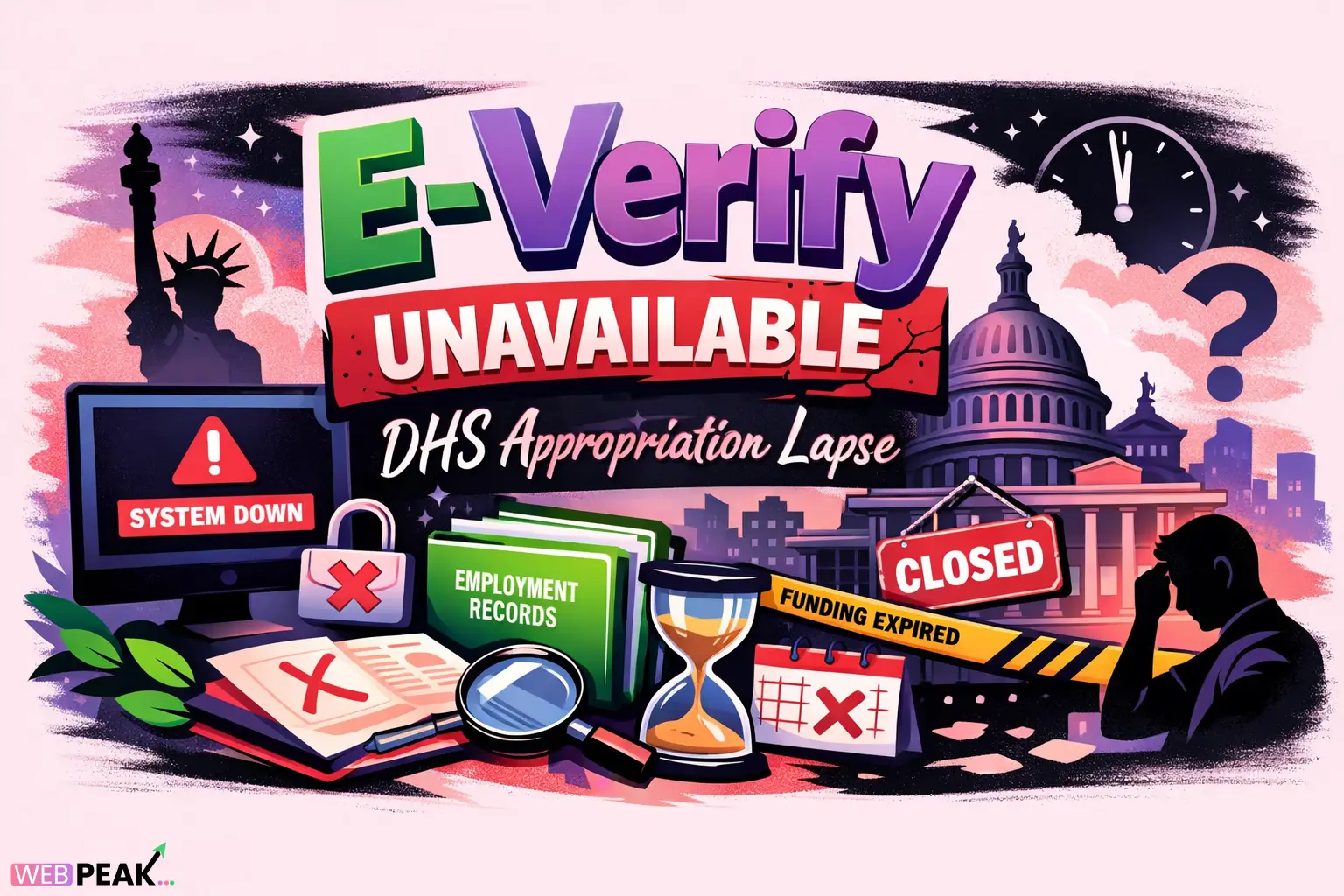E Verify Unavailable DHS Appropriation Lapse