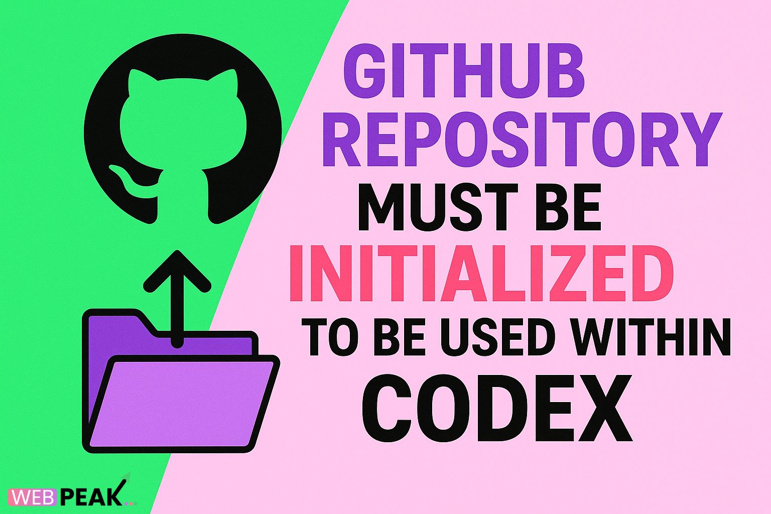Github Repository Must be Initialized to be Used Within Codex