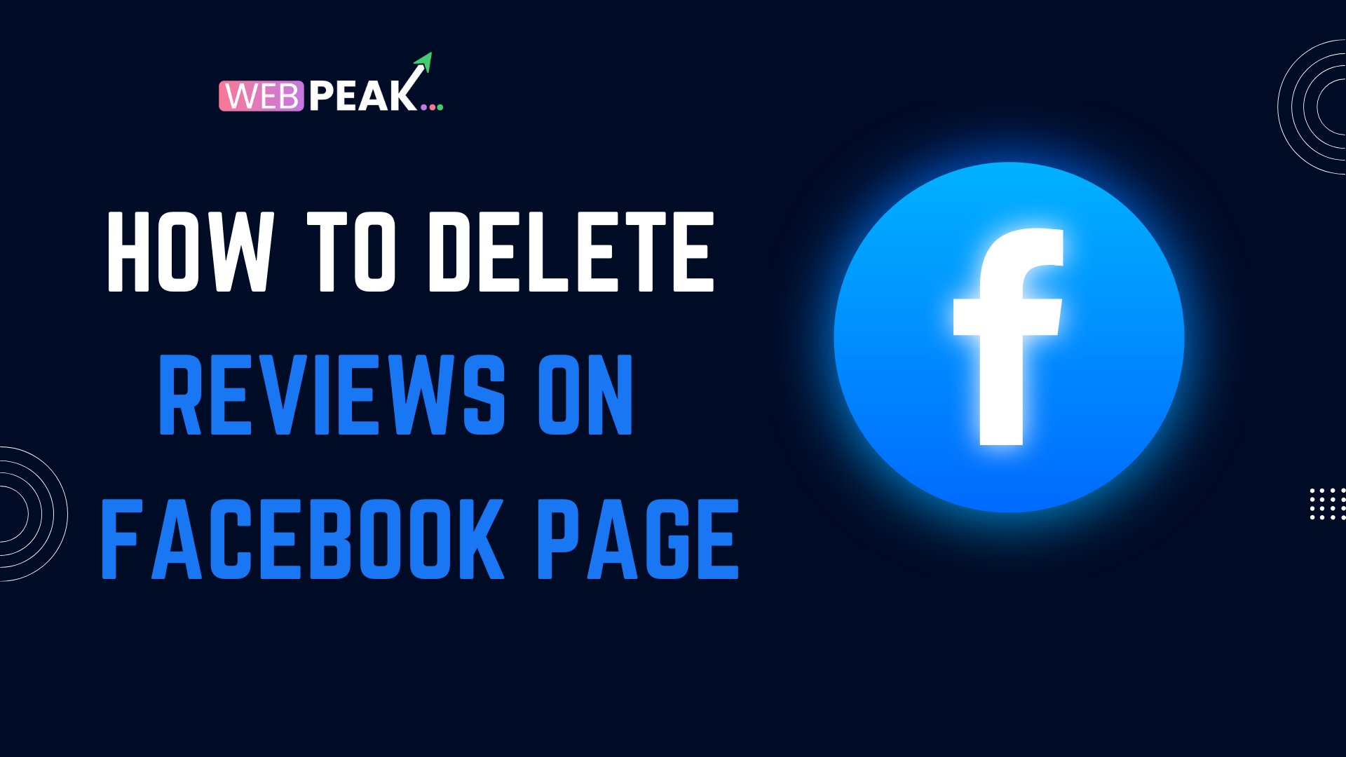 How to Delete Reviews on Facebook Page