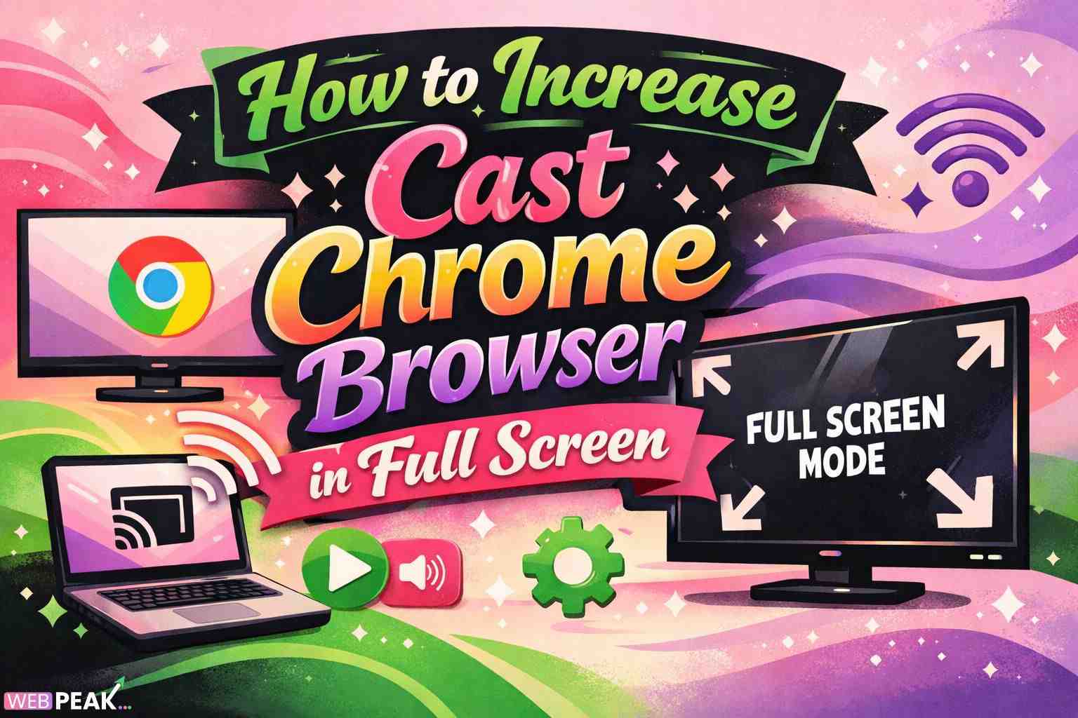 How to Increase Cast Chrome Browser in Full Screen