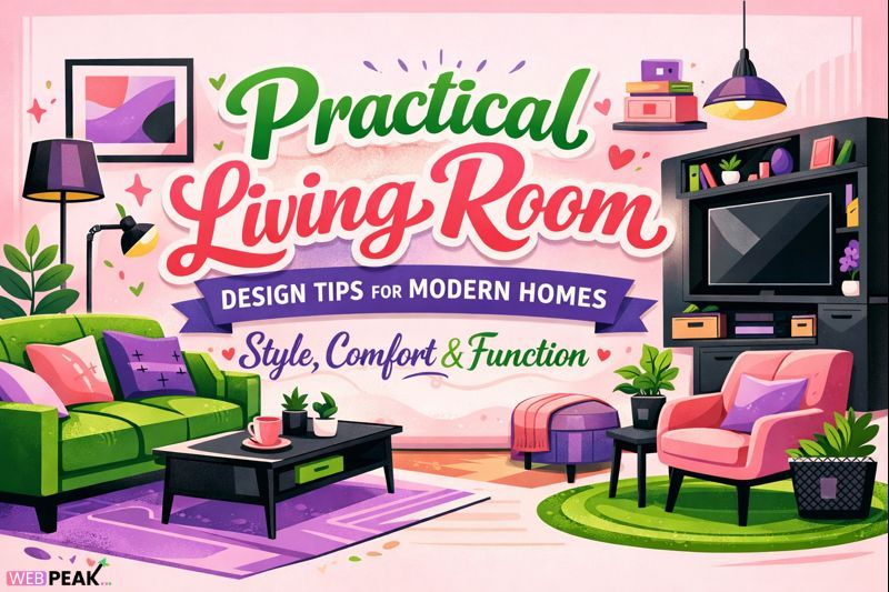 Practical Living Room Design Tips for Modern Homes (Style, Comfort & Function)
