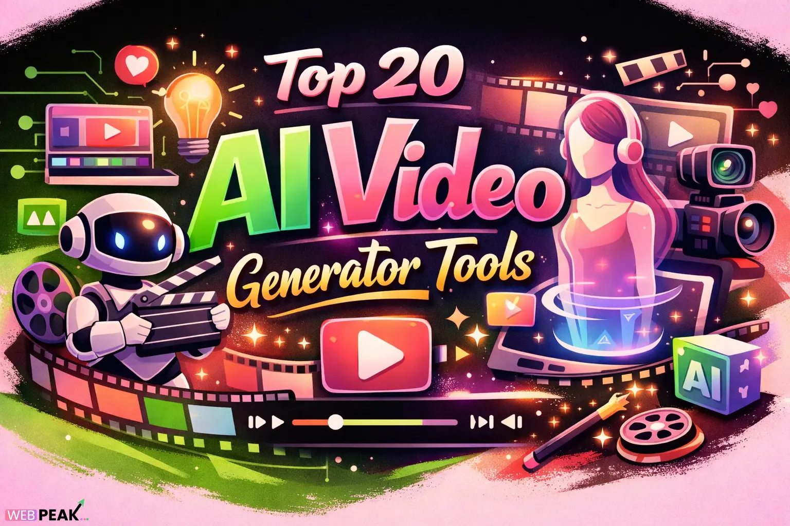 Top 20 AI Video Generator Tools in 2026 (Free & Paid)