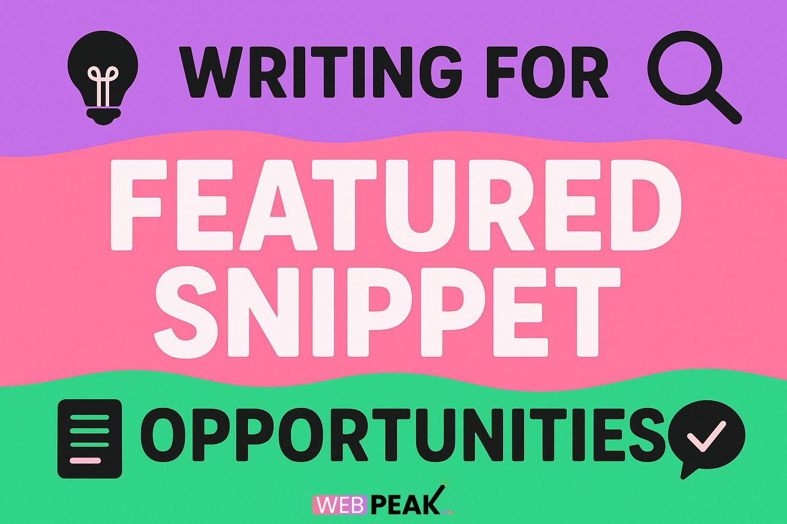 Writing for Featured Snippet Opportunities (new angle)